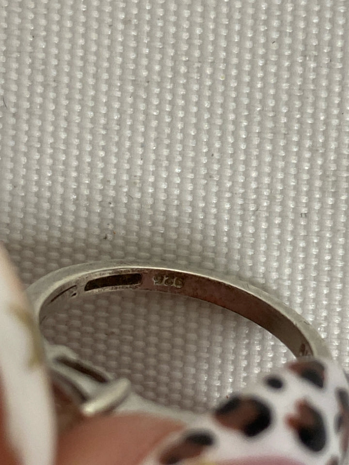 Silver Blue Stones Ring