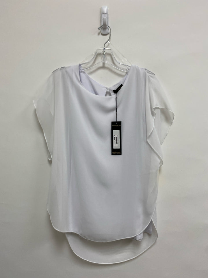 NWT RENUAR Size S White Batwing Ladies Top