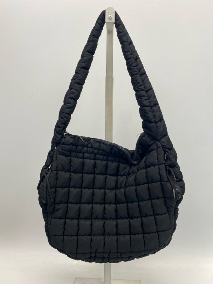 KATYDID Black Puffer Handbag