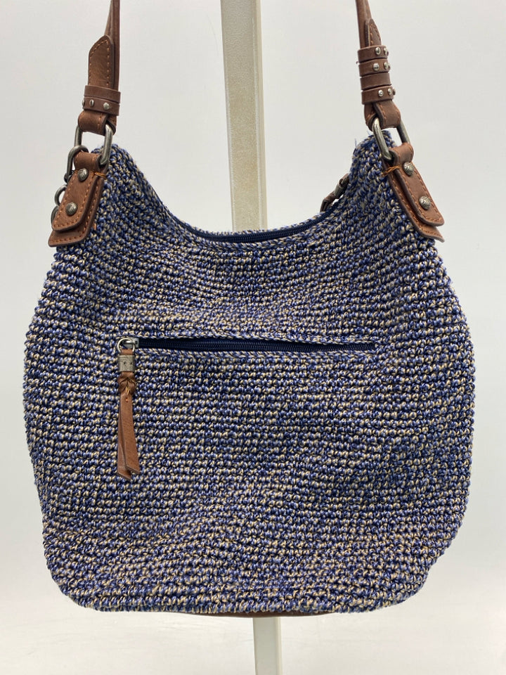 Sak Blue Brown Woven Handbag
