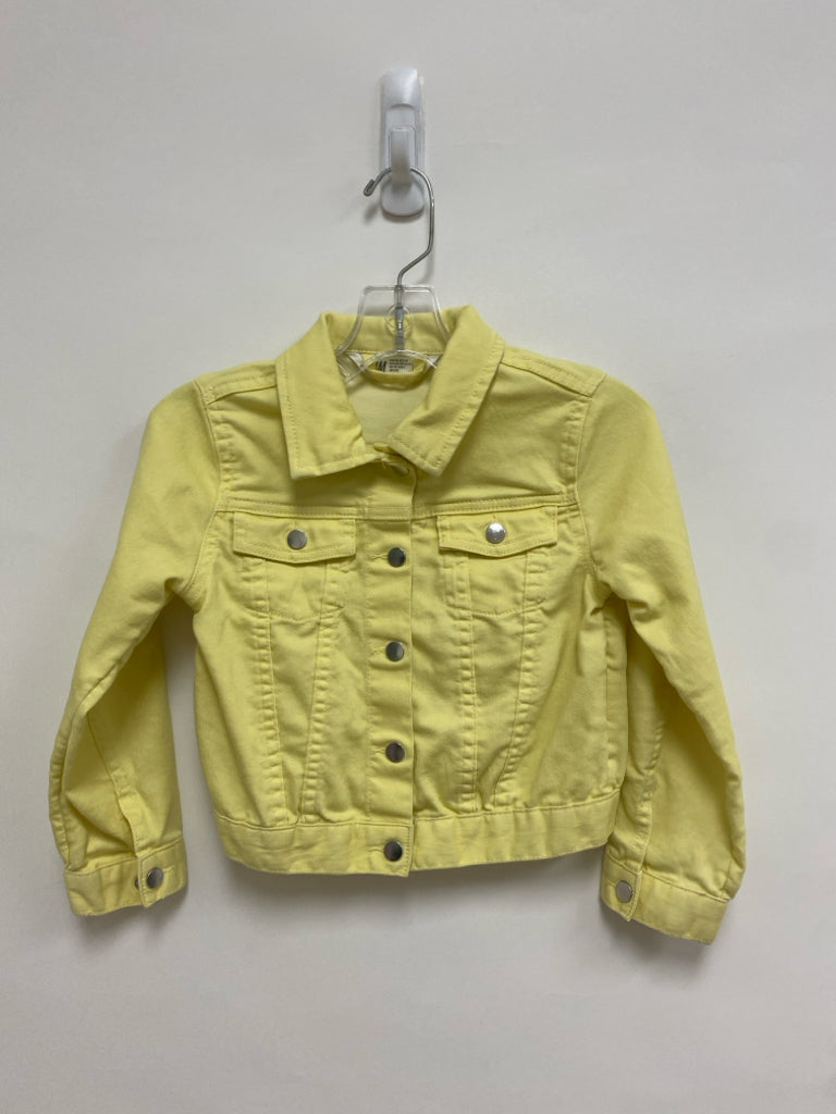 H&amp;M SIZE 5/6 Yellow Button Up Girl&