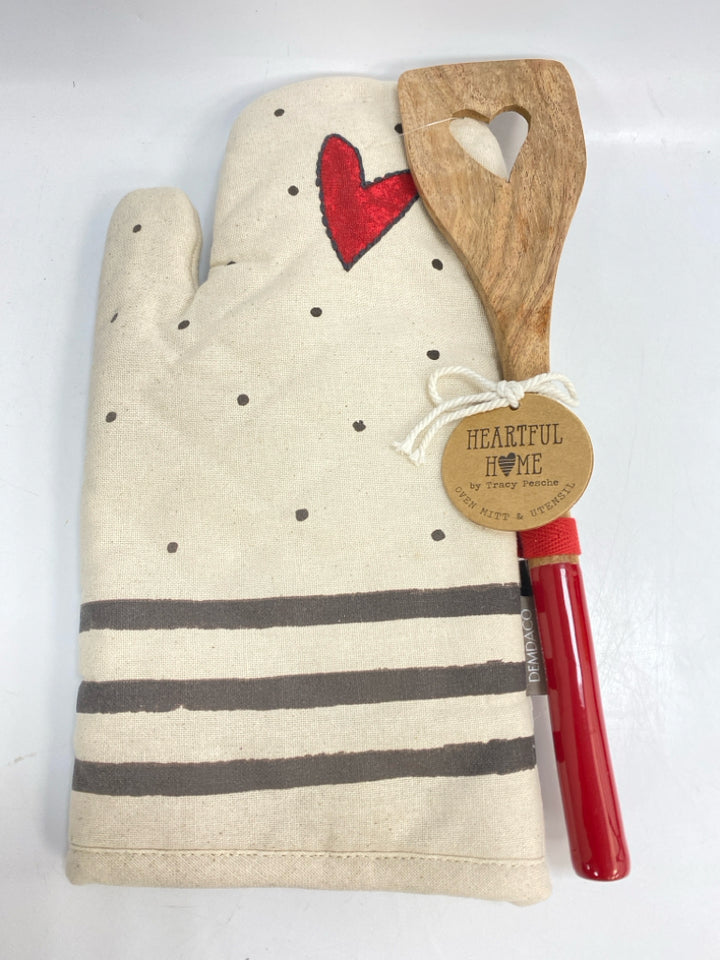 Cream Black Striped Valentine&