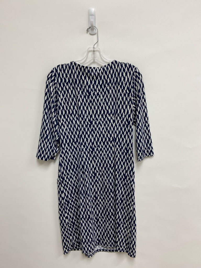 J McLaughlin Size S Navy White Geometric Ladies Dress