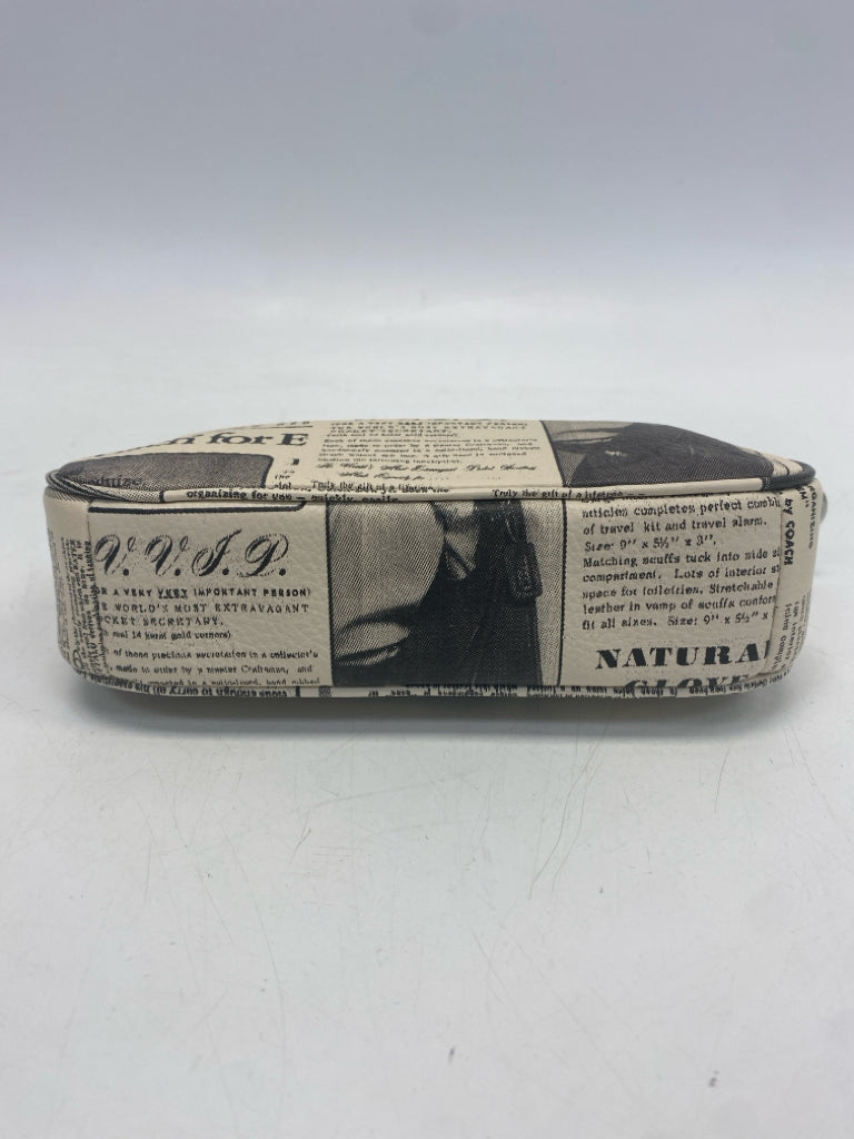 Coach Nolita 19 Newspaper Print Leather Bag CDC27 w/Tags