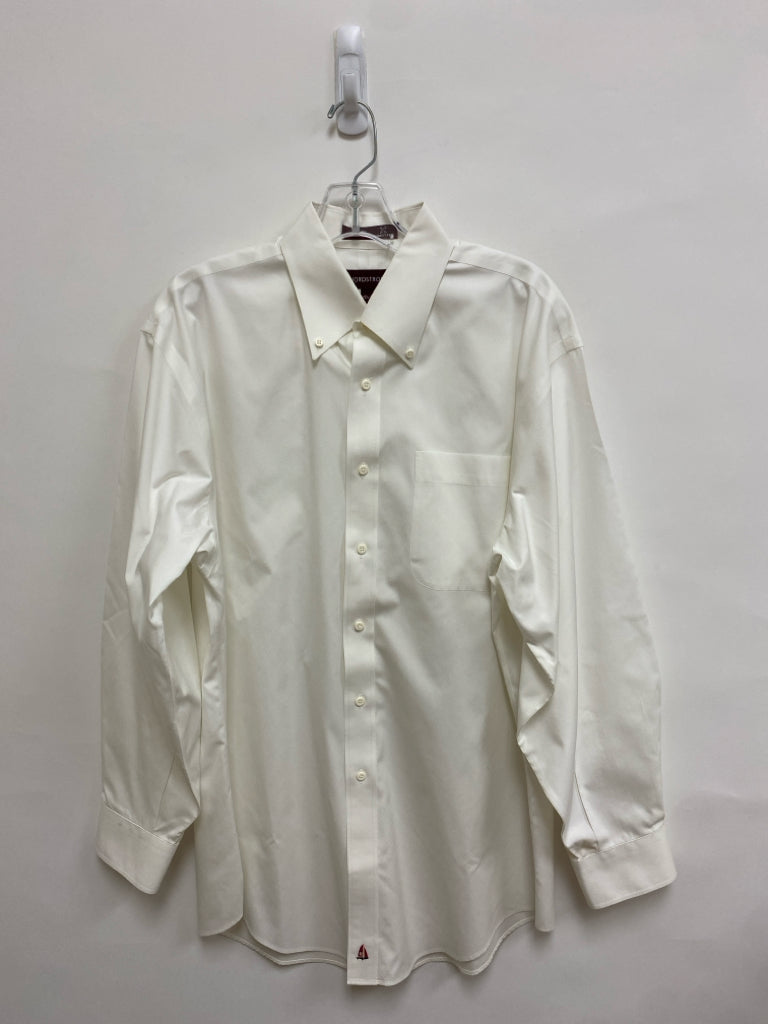 Nordstrom Size 15.5 White Button Up Men&