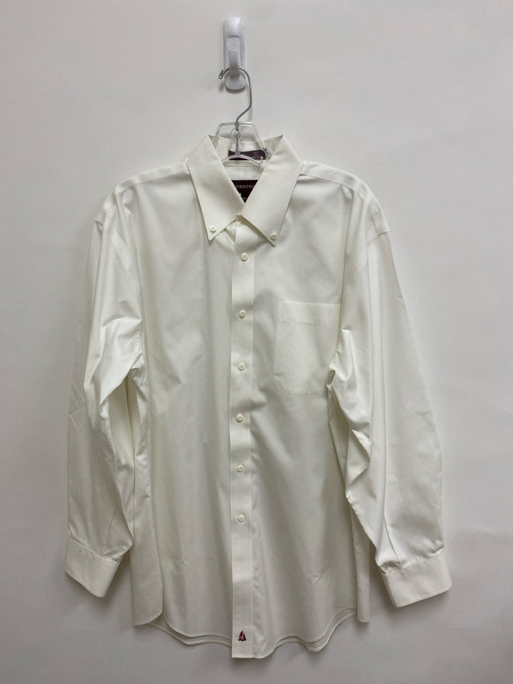 Nordstrom Size 15.5 White Button Up Men&