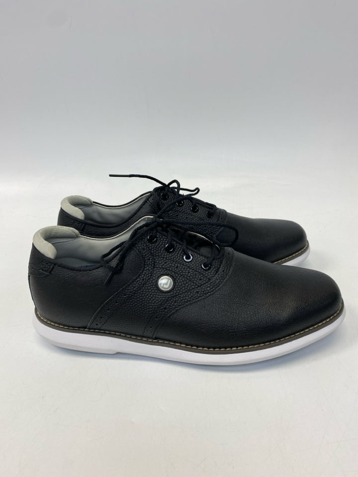 Size 9.5 Black Lace-up Flats