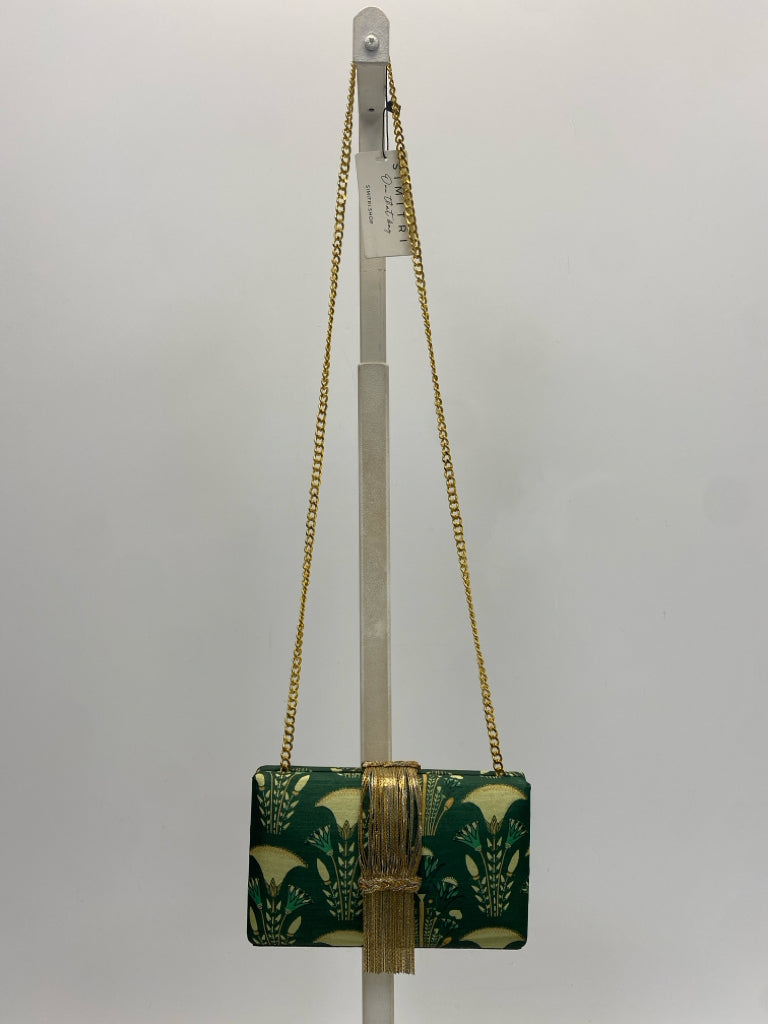 Simitri Green Floral Handbag