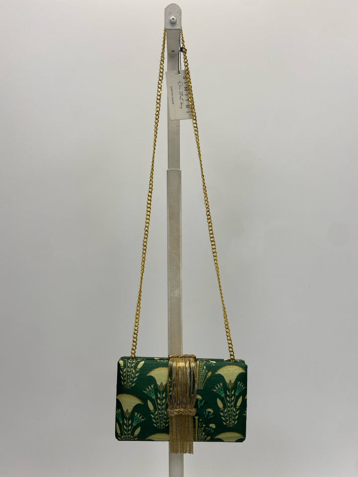Simitri Green Floral Handbag