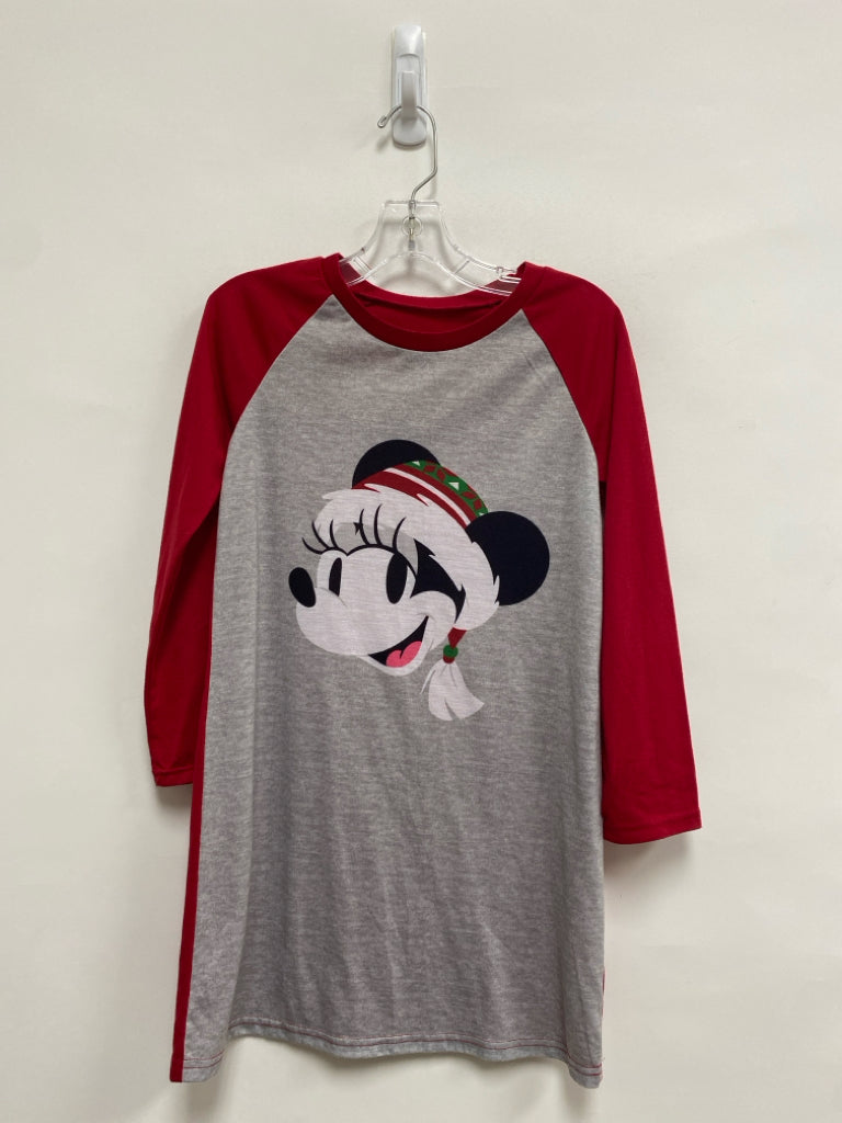 Disney SIZE 8 Red Gray Mickey Mouse Girl&