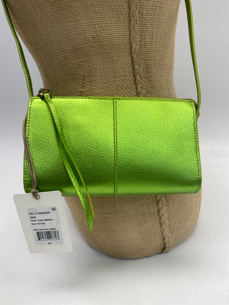 NWT Hobo Green Metallic Crossbody