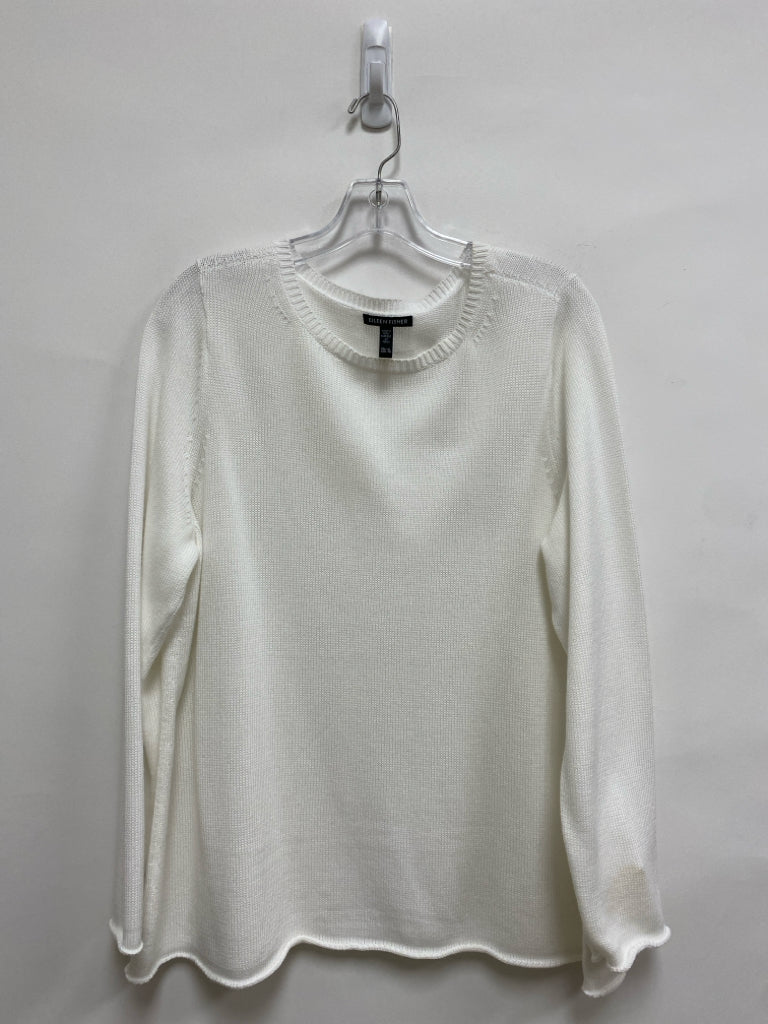 Eileen Fisher Size XL White Ladies Sweater