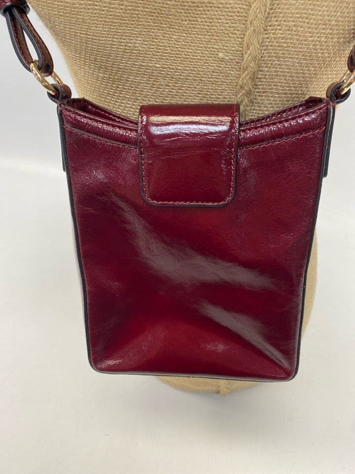 Brahmin Dark Cranberry Patent Crossbody