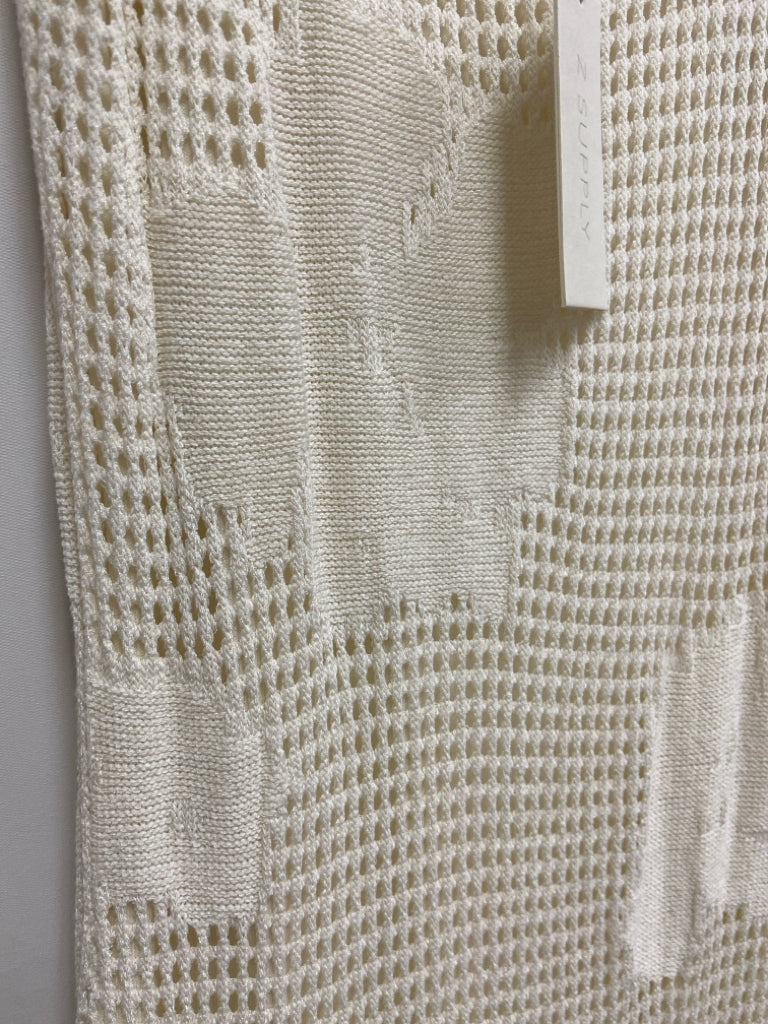 NWT Z Supply Size XS White Sleeveless Crochet Ladies Dress