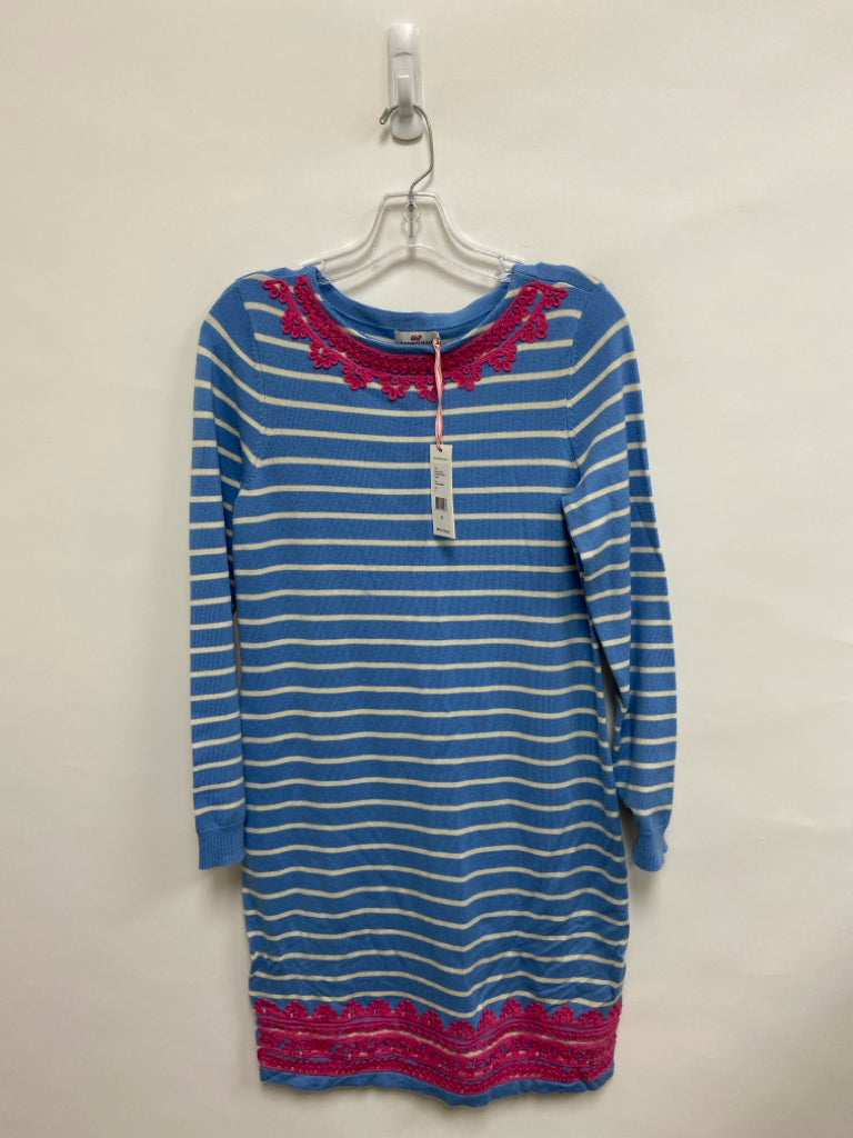 NWT Vineyard Vines Size S Blue White/Pink Striped Ladies Dress