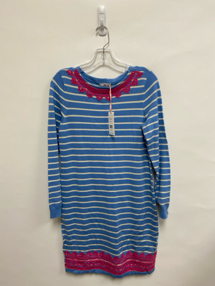 NWT Vineyard Vines Size S Blue White/Pink Striped Ladies Dress