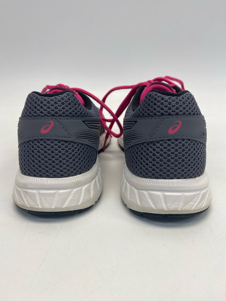 Asics  Size 9 Dark Gray Hot Pink Lace-up Sneakers