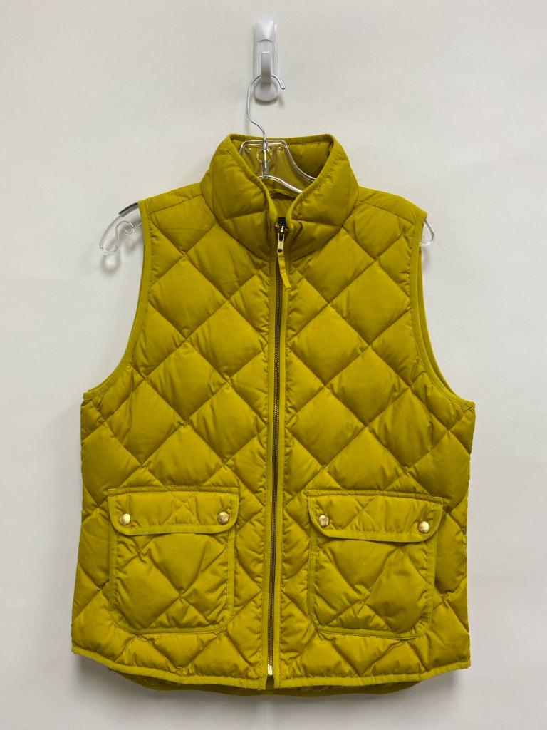 J Crew Size M Chartreuse Quilted Ladies Vest