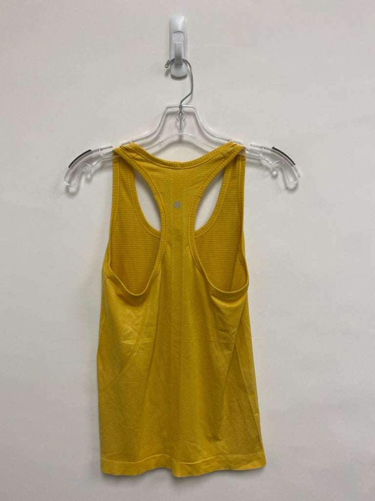 Lululemon Size 6 Mustard Tank Athletic Top