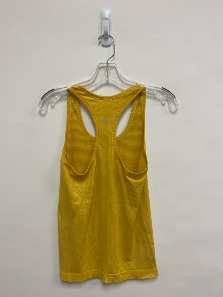 Lululemon Size 6 Mustard Tank Athletic Top