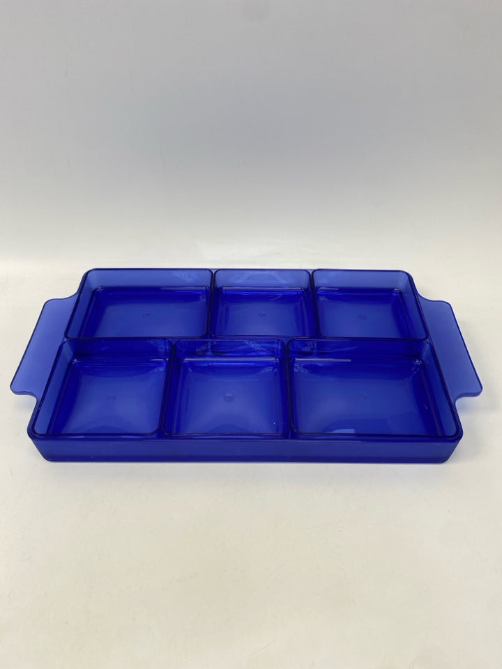 Cobalt Plastic Serving Piece