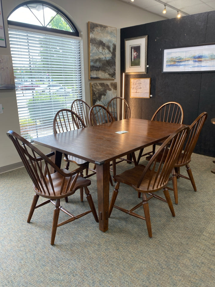Dark Brown Dining Table and Chairs