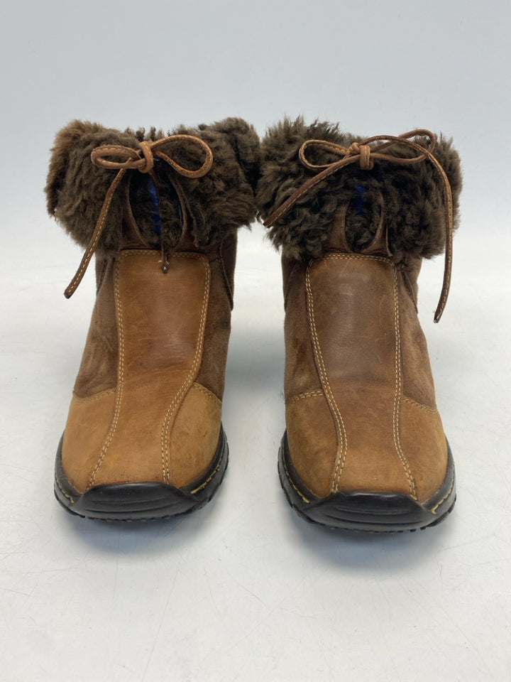 Sofft US Shoe Size 8.5 Brown Lace-up Boots