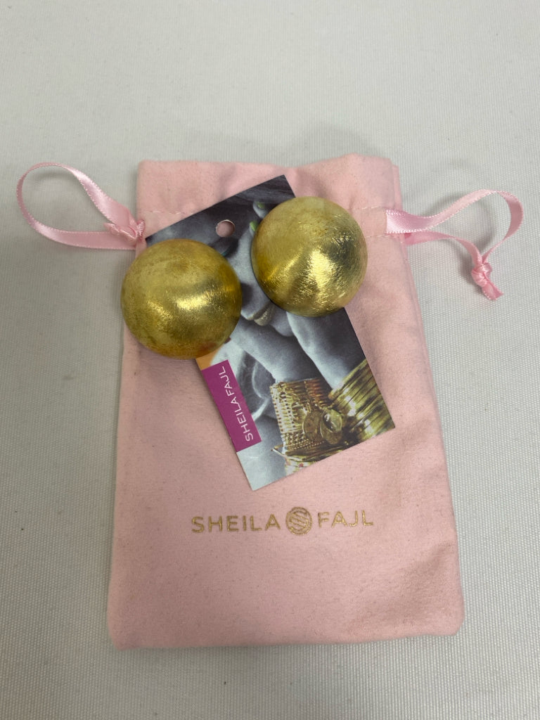 NWT Sheila Fajl Gold Color Earrings