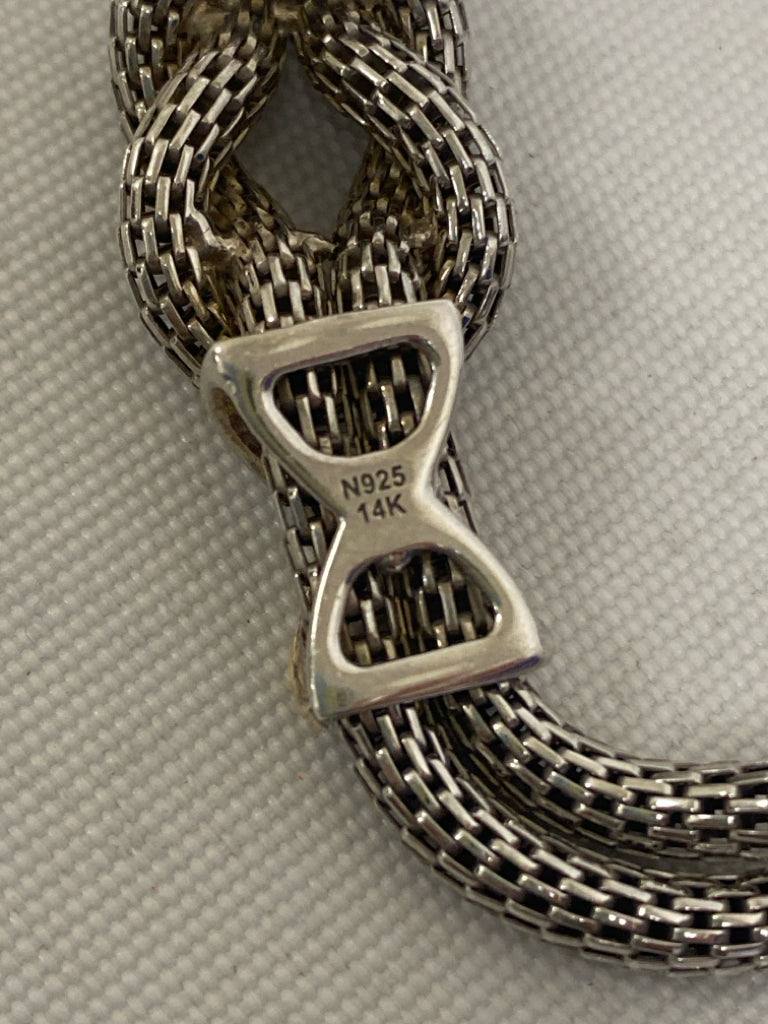 Silver Gold Sterling Silver Bracelet