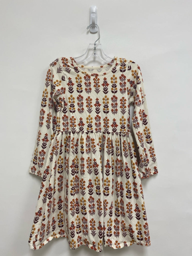 Pink Chicken SIZE 10 Cream/Gold Red/Brown Floral Long Sleeve Girl&