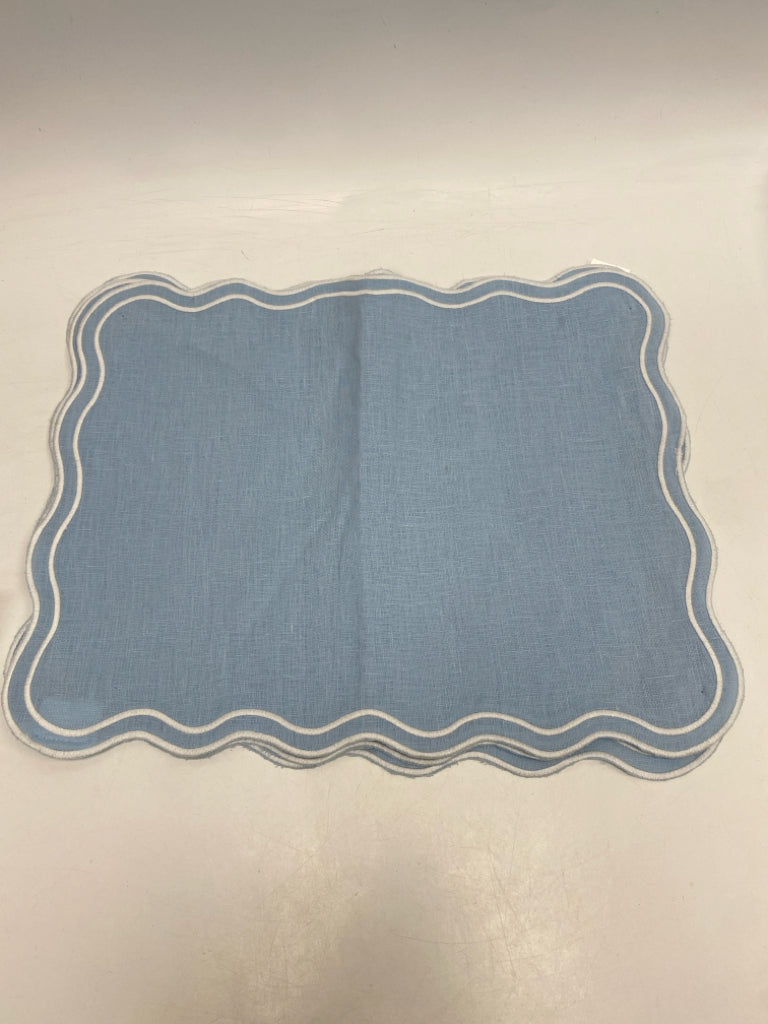 Williams-Sonoma Blue White Trimmed Placemats