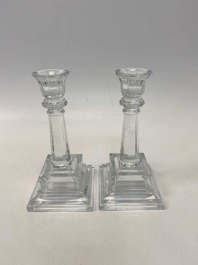 Clear Glass Candleholder(s)
