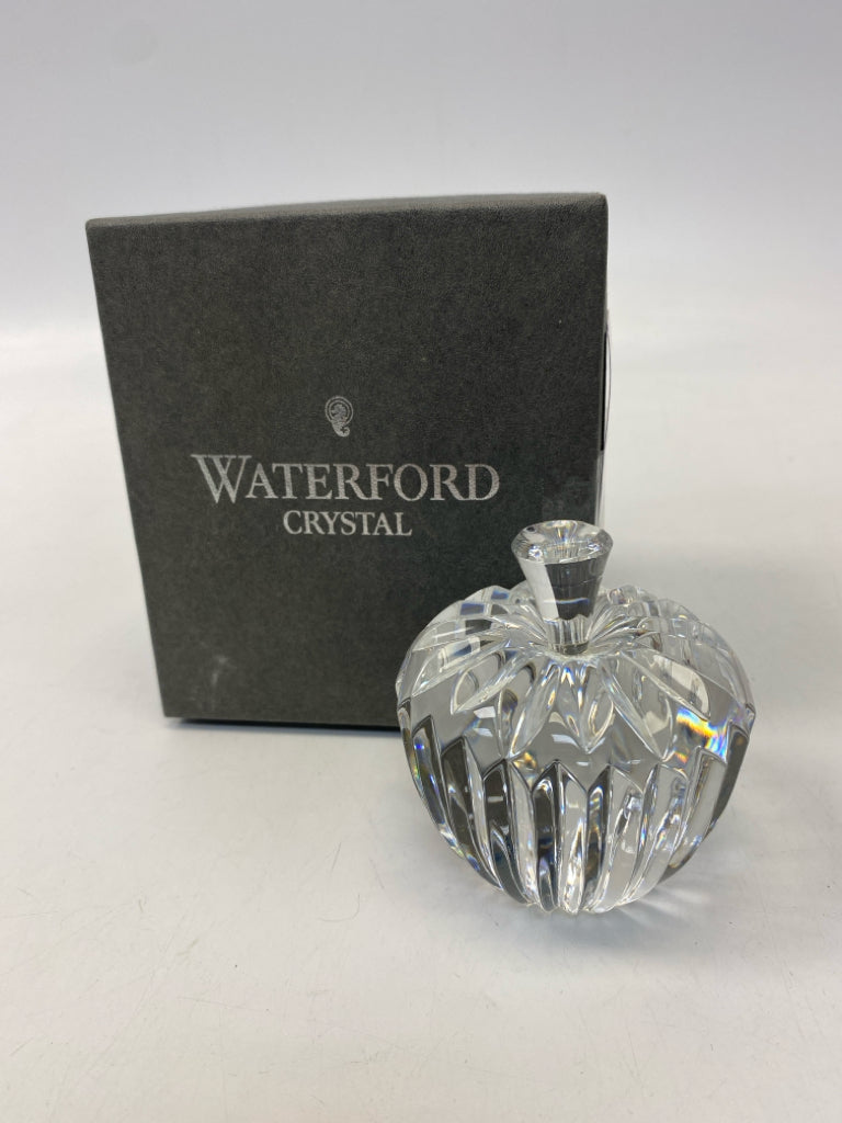 Waterford Ridged Crystal Paperweight