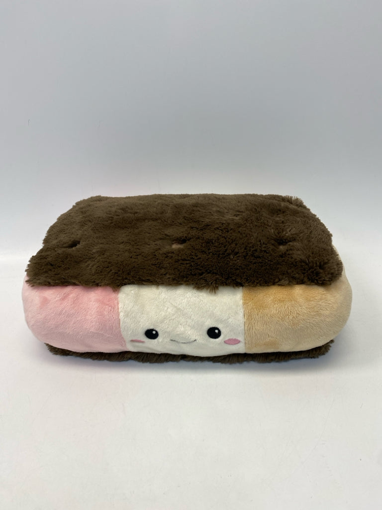 Brown Pink/White Stuffed Animal