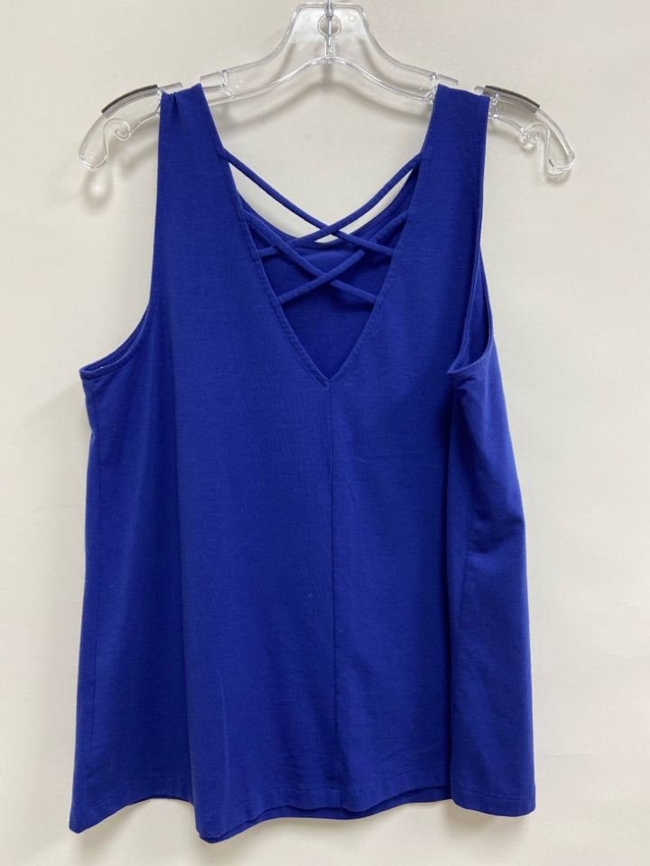 LILLY PULITZER Size M Dark Periwinkle Sleeveless Ladies Top