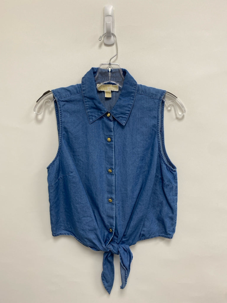 Michael Kors Size S Sage Blue Sleeveless Ladies Top