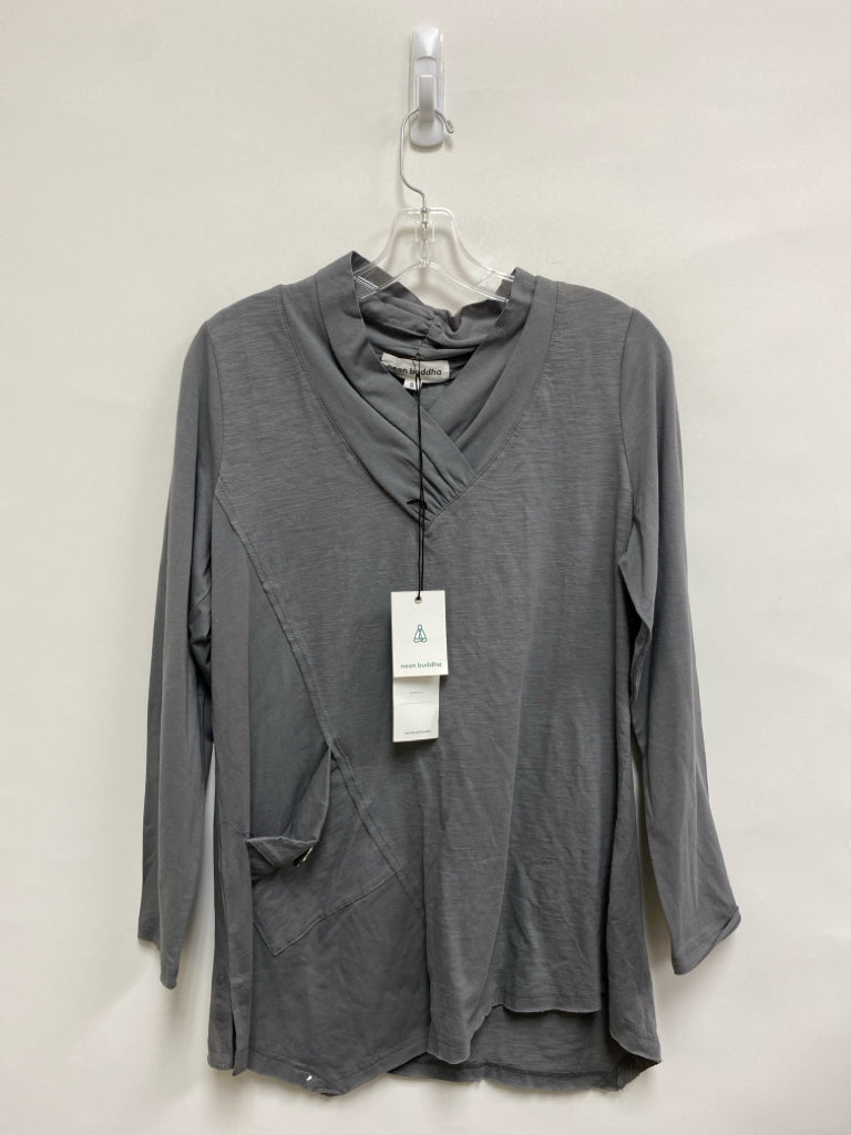 NWT Neon Buddha Size S Gray Ladies Top