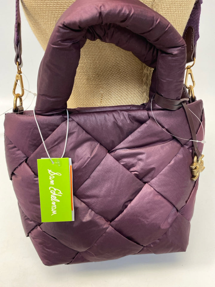 NWT Sam Edelman Dark Plum Nylon Crossbody