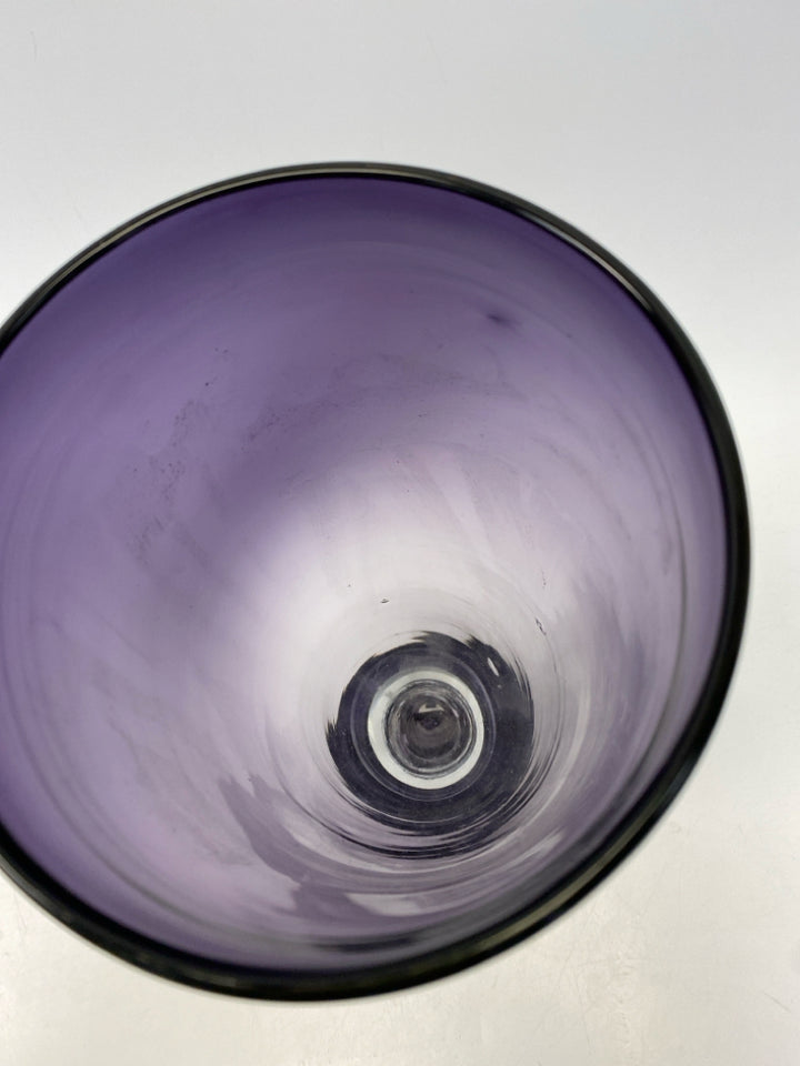 Purple Clear Vase
