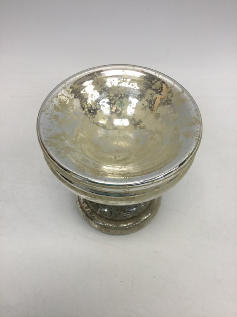 Silver Mercury Glass Candleholder(s)