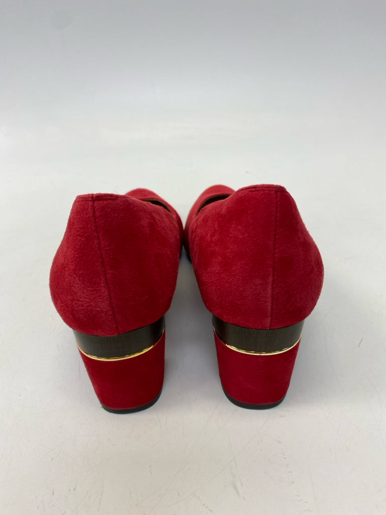 Vaneli US Shoe Size 11 Red Suede Heels