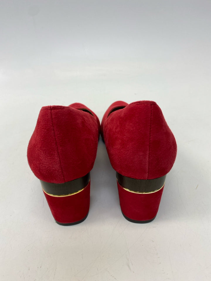 Vaneli US Shoe Size 11 Red Suede Heels