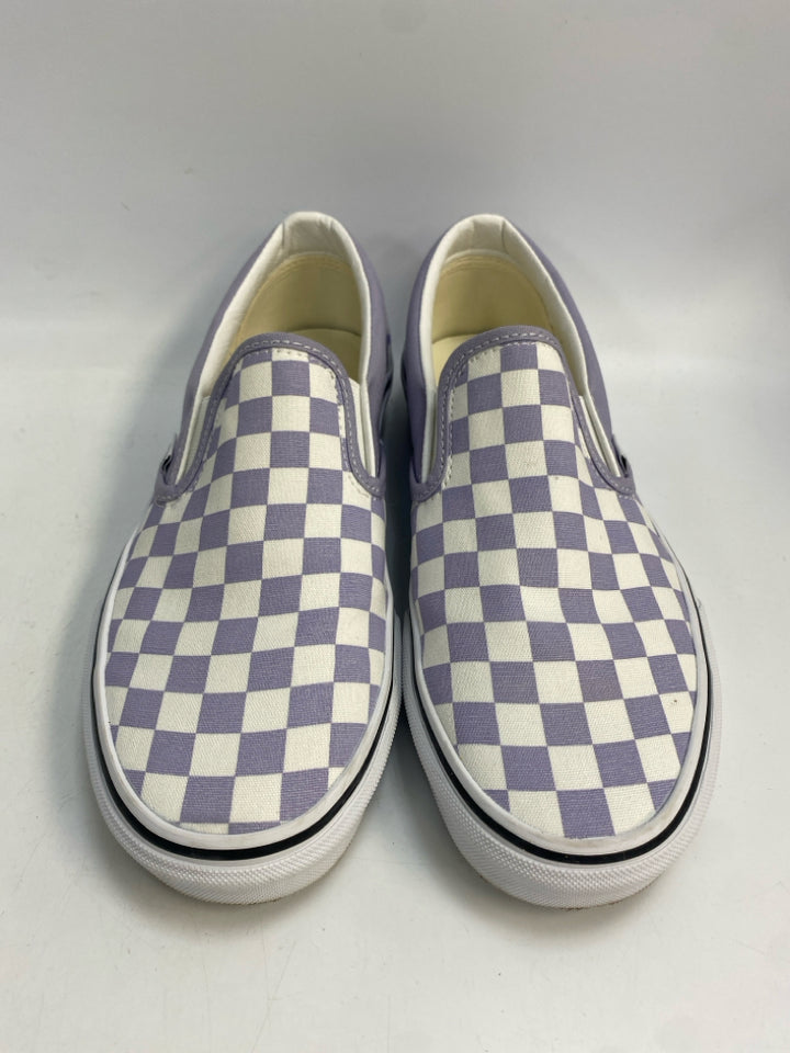 Vans  Size 9 Lavender/White Checkered Sneakers