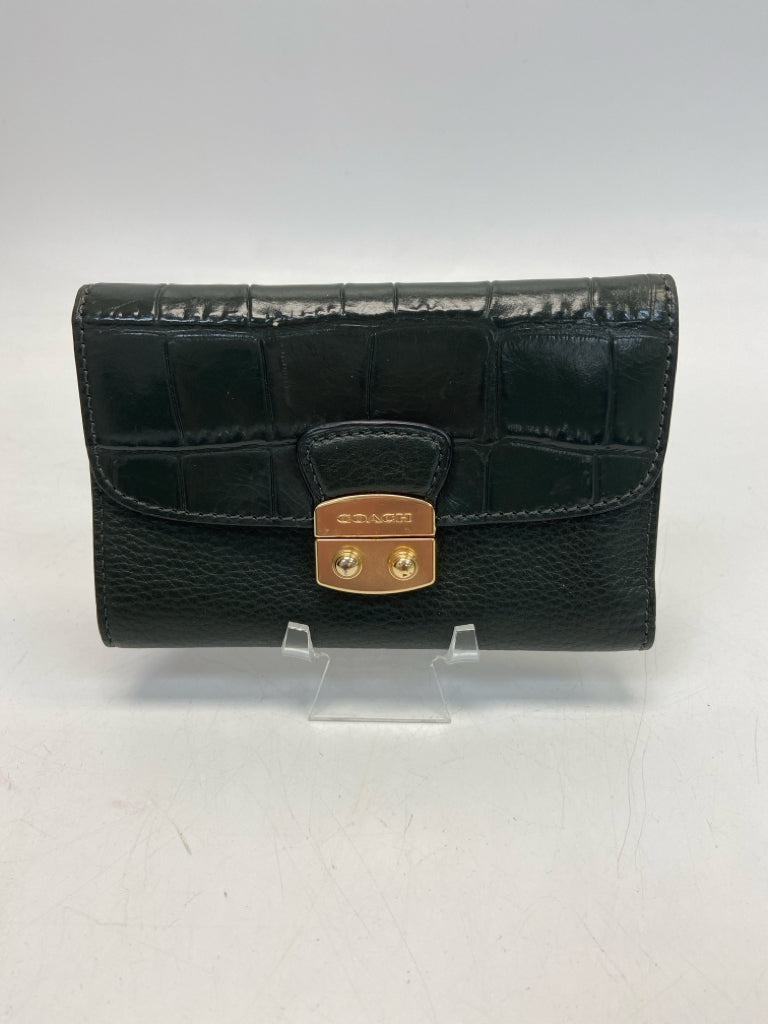 Coach Dark Green Gold Accent(s) Wallet