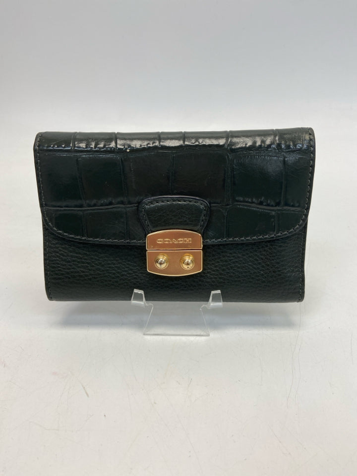 Coach Dark Green Gold Accent(s) Wallet