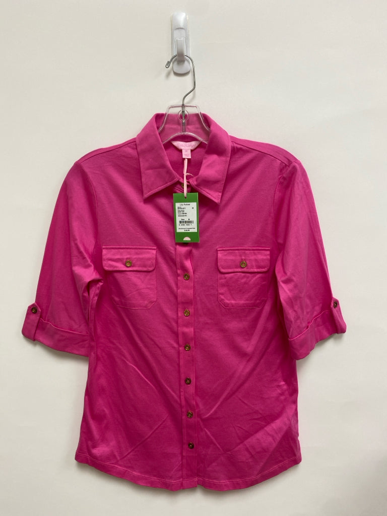 NWT LILLY PULITZER Size M Hot Pink Ladies Top