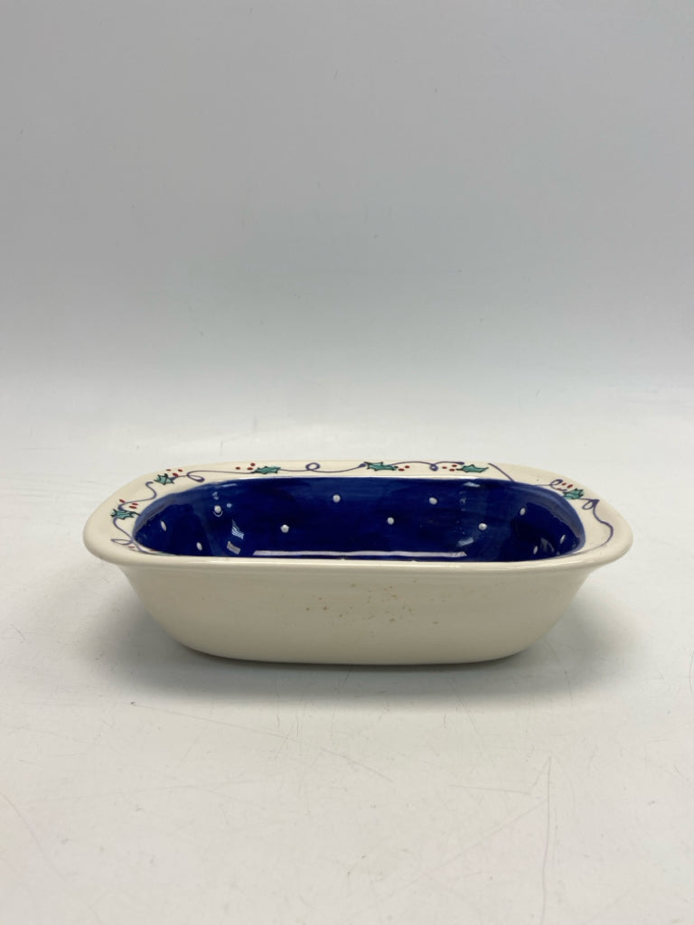 Cream Royal Blue Angel Christmas