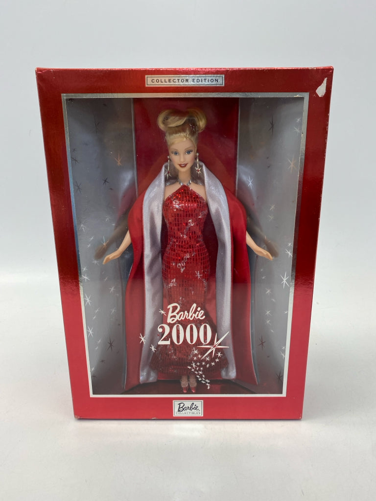 Barbie Red Gold Sparkle Doll
