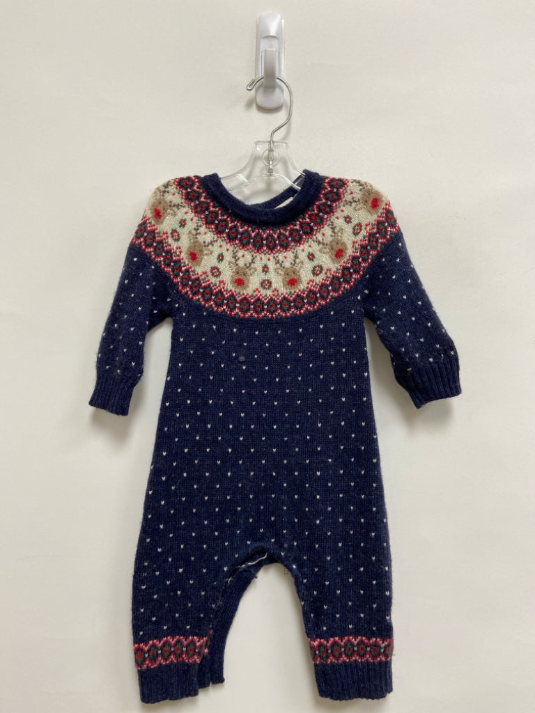 JoJo Maman SIZE 3-6M Cream/Brown Navy Boy&