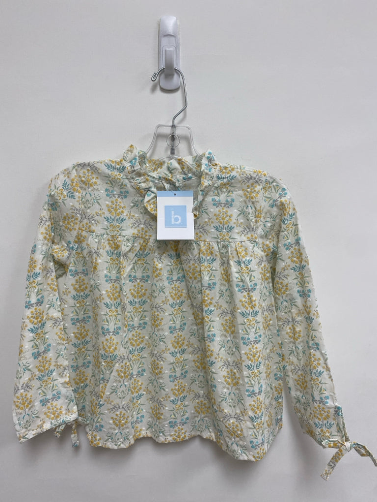 NWT Bella Bliss SIZE 7 White Blue/Yellow Floral Girl&